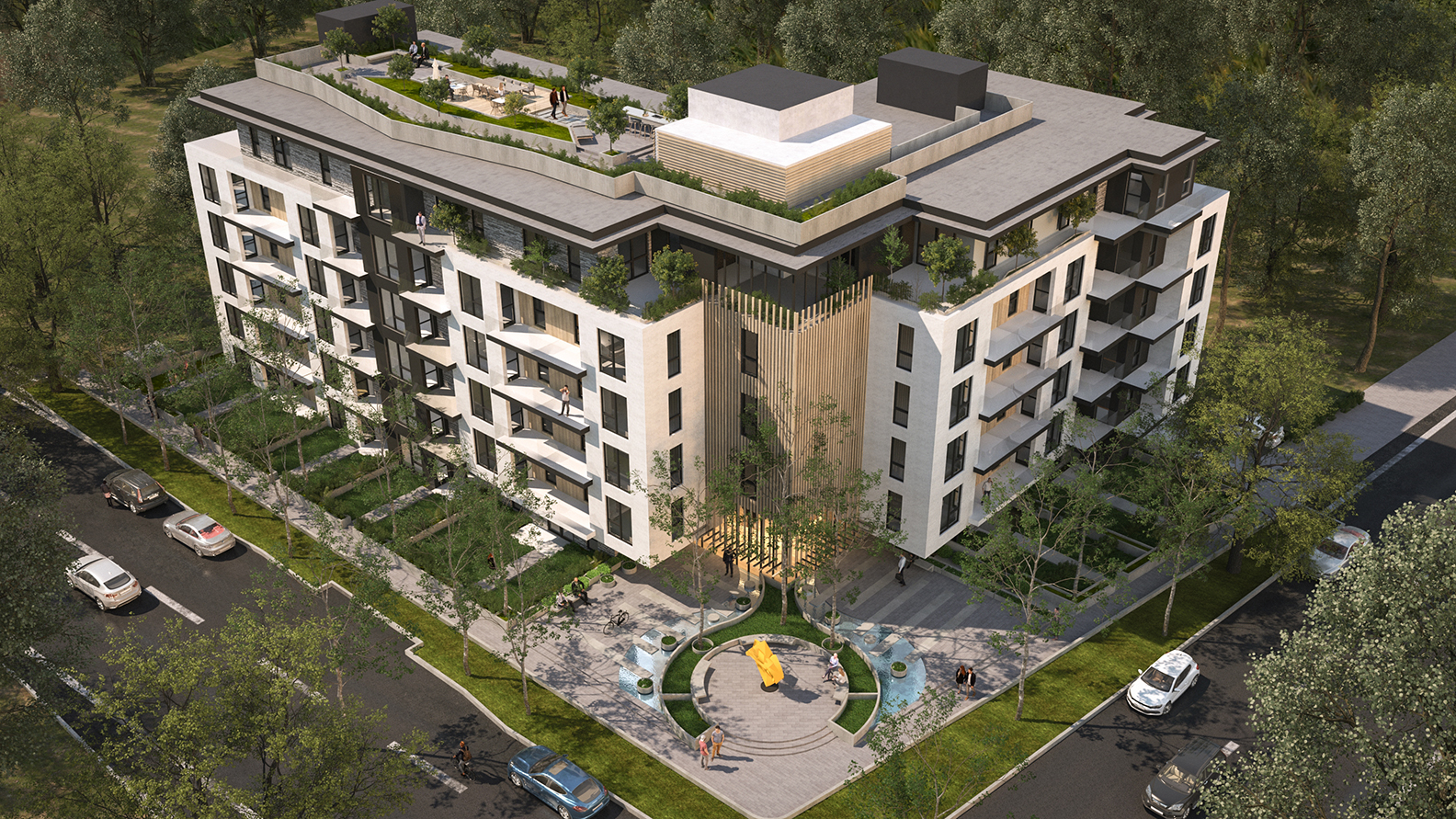 The Goldstream — Aerial Rendering
